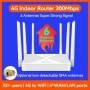 TIANJIE desbloquea 300Mbps 4G Router LTE tarjeta SIM módem Wifi 4 ante