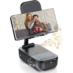 IKG Altavoz Bluetooth Inalambrico con Soporte Movil, Antideslizante & Sonido Envolvente HD,IP7 Impermeable,Altavoz Portatil &
