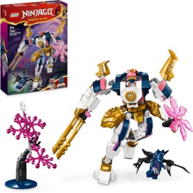 LEGO NINJAGO Meca Elemental Tecno de Sora, Juego de Batalla con Figura de Acción Articulada, Juguete Personalizado con 2