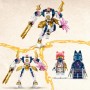 LEGO NINJAGO Meca Elemental Tecno de Sora, Juego de Batalla con Figura de Acción Articulada, Juguete Personalizado con 2