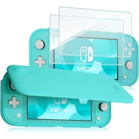 ProCase Funda Protectora para Nintendo Switch Lite con 2 Protectores de Pantalla Vidrio Templado, Estuche con Tapa Antiarañazos