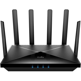 Cudy 4G LTE Cat 6 WiFi Router, Dual SIM 4G Cellular Router, Qualcomm Chipset, AC1200 Dual Band WiFi, 4 Gigabit Ports, OpenVPN,