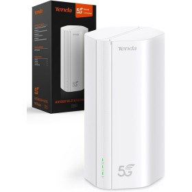 Tenda 5G01 - Router 5G SIM WiFi 6 1500Mbps, Módem 5G/4G LTE con Doble Banda, Ranura Tarjeta Nano SIM, Plug & Play, Puerto