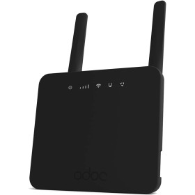 Router ADOC R46, 4G Cat 6, Antenas potentes, Velocidad de WiFi hasta 300mbps, Compatible con FDD/TDD-LTE, UMTS, Edge/GPRS/gsm,