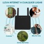 Router ADOC R46, 4G Cat 6, Antenas potentes, Velocidad de WiFi hasta 300mbps, Compatible con FDD/TDD-LTE, UMTS, Edge/GPRS/gsm,