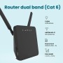 Router ADOC R46, 4G Cat 6, Antenas potentes, Velocidad de WiFi hasta 300mbps, Compatible con FDD/TDD-LTE, UMTS, Edge/GPRS/gsm,