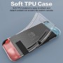 HEYSTOP - Carcasa Compatible con Nintendo Switch con Protector de Pantalla, Funda Nintendo Switch con Protector de Pantalla de
