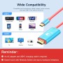 JINGDU Cable USB C a HDMI 4K@60Hz para Nintendo Switch NS/OLED/Steam Deck/ROG Ally, 2m, Cable USB-C a HDMI portátil que