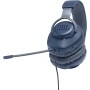 JBL Quantum 100 Auriculares para gamers con sonido QuantumSOUND, micrófono Boom diseño ligero, cómodo y llamativo, compatible