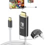 JINGDU Cable USB C a HDMI 4K@60Hz para Nintendo Switch NS/OLED/Steam Deck/ROG Ally, 2m, Cable USB-C a HDMI portátil que