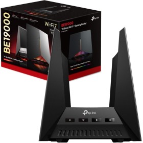 TP-Link Archer GE800 - Router para juegos WiFi 7 BE19000Mbps, router WiFi de triple banda, puertos 10G, panel de juego dedicado,