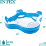 Intex - Piscina Hinchable INTEX con Asientos 229x229x66 cm - 990 l, Multicolor