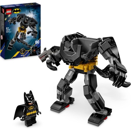 LEGO DC Batman Armadura Robótica de Batman Juguete de Superhéroe, Figura de Acción de Robot y Minifigura Coleccionables, Regalo