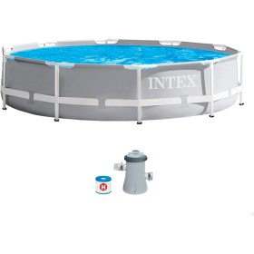 Intex 26702NP - Piscina desmontable redonda prism frame intex 305x76 cm con depuradora