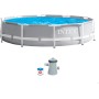 Intex 26702NP - Piscina desmontable redonda prism frame intex 305x76 cm con depuradora