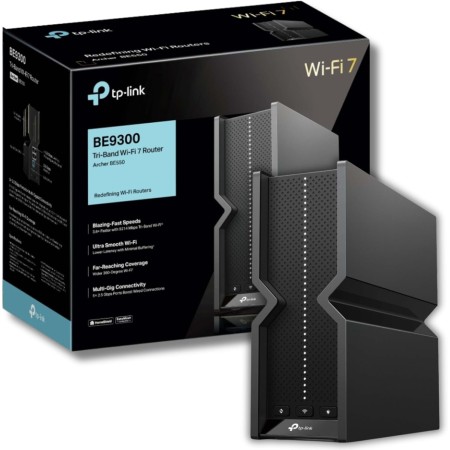 TP-Link Archer GE800 - Router para juegos WiFi 7 BE19000Mbps, router WiFi de triple banda, puertos 10G, panel de juego dedicado,