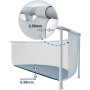 INTEX 55243 - Piscina Desmontable Rectangular con depuradora Prism Frame
