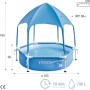 Intex 55242 - Piscina Desmontable Redonda Metal Frame Familiar Color Azul, Medidas Ø244x51 cm, Capacidad 1,828 litros, Material
