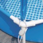 Intex 55242 - Piscina Desmontable Redonda Metal Frame Familiar Color Azul, Medidas Ø244x51 cm, Capacidad 1,828 litros, Material