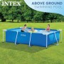 Intex 28272NP Small Frame - Piscina Desmontable, 300 x 200 x 75 cm, 3.834 litros + 28038 - Cobertor Piscina Rectangular