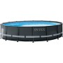 Intex Piscina elevada redonda Ultra XTR Frame 549x132 cm con depuradora (55217)