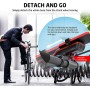UPPEL Altavoz Bluetooth Bicicleta Portatil Bluetooth 5.1 + Altavoz + 5000mAh Banco de Energía + Luz para Bici +Timbre de Bici +