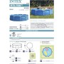 Intex Piscina desmontable metal frame 457x122 cm 16.805 litros (56026)