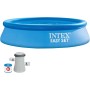 Intex 56007 - Piscina Hinchable, Ø305x76 cm, 3.853 litros, Piscina Redonda, con depuradora Cartucho, 1.250 litros/Hora, Filtro