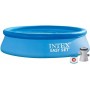 Intex 56007 - Piscina Hinchable, Ø305x76 cm, 3.853 litros, Piscina Redonda, con depuradora Cartucho, 1.250 litros/Hora, Filtro