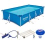 Bestway 56404-19 Infantil Bestway Deluxe Splash Frame Pool Piscina Desmontable Tubular, Color Azul, 300 x 201 x 66 cm