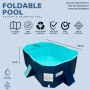 INDUSTEX - Piscina Plegable Foldable Pool, Piscina para niños y Adultos, Piscina para Perros portátil, Piscina Desmontable,