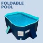 INDUSTEX - Piscina Plegable Foldable Pool, Piscina para niños y Adultos, Piscina para Perros portátil, Piscina Desmontable,