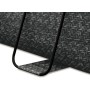 Vente-unique - Piscina tubular ovalada gris oscuro con bomba filtrante con cartucho - Ancho 424 x Prof. 250 x Alt. 100 -