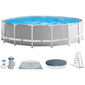 Intex 26726NP - Piscina desmontable redonda prisma frame intex 457x122 con depuradora