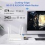 Fenvi WIFI 6 AX3000 MESH compatible con enrutador inalámbrico de doble