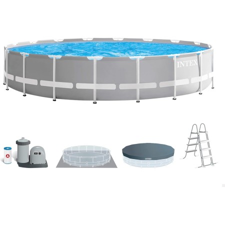 Intex 26726NP - Piscina desmontable redonda prisma frame intex 457x122 con depuradora