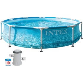 Intex ¡28208NP-PISCINA Beachside Frame D305X76 CM (C/Bomba Filtro)