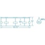 BESTWAY 56408 - Piscina Desmontable Tubular Steel Pro Max 305x76 cm Redonda con Depuradora Cartucho 1.249 L/H, Válvula de