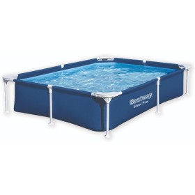 BESTWAY Piscina Desmontable Tubular Infantil Steel Pro 221x150x43cm Azul
