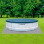 Intex Piscina Desmontable Rectangular Chevron Prism Frame Premium, Medidas 400x200x100cm, Capacidad 6.836 litros, Material