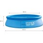 Intex 55236 - Piscina hinchable, Ø244x61 cm, 1.942 litros, Piscina redonda, Para 2 personas