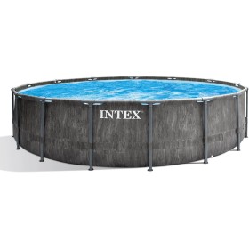 Intex 26742NP - Piscina Desmontable, 457x122 cm, con depuradora Cartucho, 3.785 litros/Hora, Filtro Cartucho Tipo A, Piscina