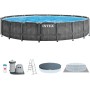 Intex 26742NP - Piscina Desmontable, 457x122 cm, con depuradora Cartucho, 3.785 litros/Hora, Filtro Cartucho Tipo A, Piscina