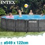 Intex 26742NP - Piscina Desmontable, 457x122 cm, con depuradora Cartucho, 3.785 litros/Hora, Filtro Cartucho Tipo A, Piscina