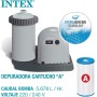 Intex 26742NP - Piscina Desmontable, 457x122 cm, con depuradora Cartucho, 3.785 litros/Hora, Filtro Cartucho Tipo A, Piscina