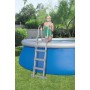 BESTWAY 56418D - Piscina Desmontable Tubular Steel Pro Max 366 x 100 cm, con Depuradora Cartucho 2.006 L/H y Escalera