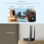 Waveshare Industrial 4G LTE Router, Support Multiple VPN Protocols, 3-Ch Ethernet Ports, WiFi High-Speed Internet Access, Dual
