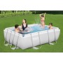 Bestway Power Steel Frame - Juego de Piscina con Bomba de Filtro (282 x 196 x 84 cm), Color Gris Claro