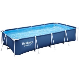 BESTWAY Piscina Desmontable Tubular Infantil Steel Pro 400x211x81 cm Azul