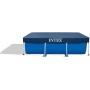 Intex 28271Np Small Frame Piscina Desmontable, 260 X 160 X 65 Cm, 2.282 Litros + 28038 Cobertor Piscina Rectangular Prisma/Small